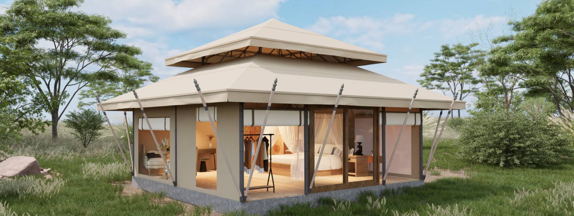 刚察县户外野奢帐篷